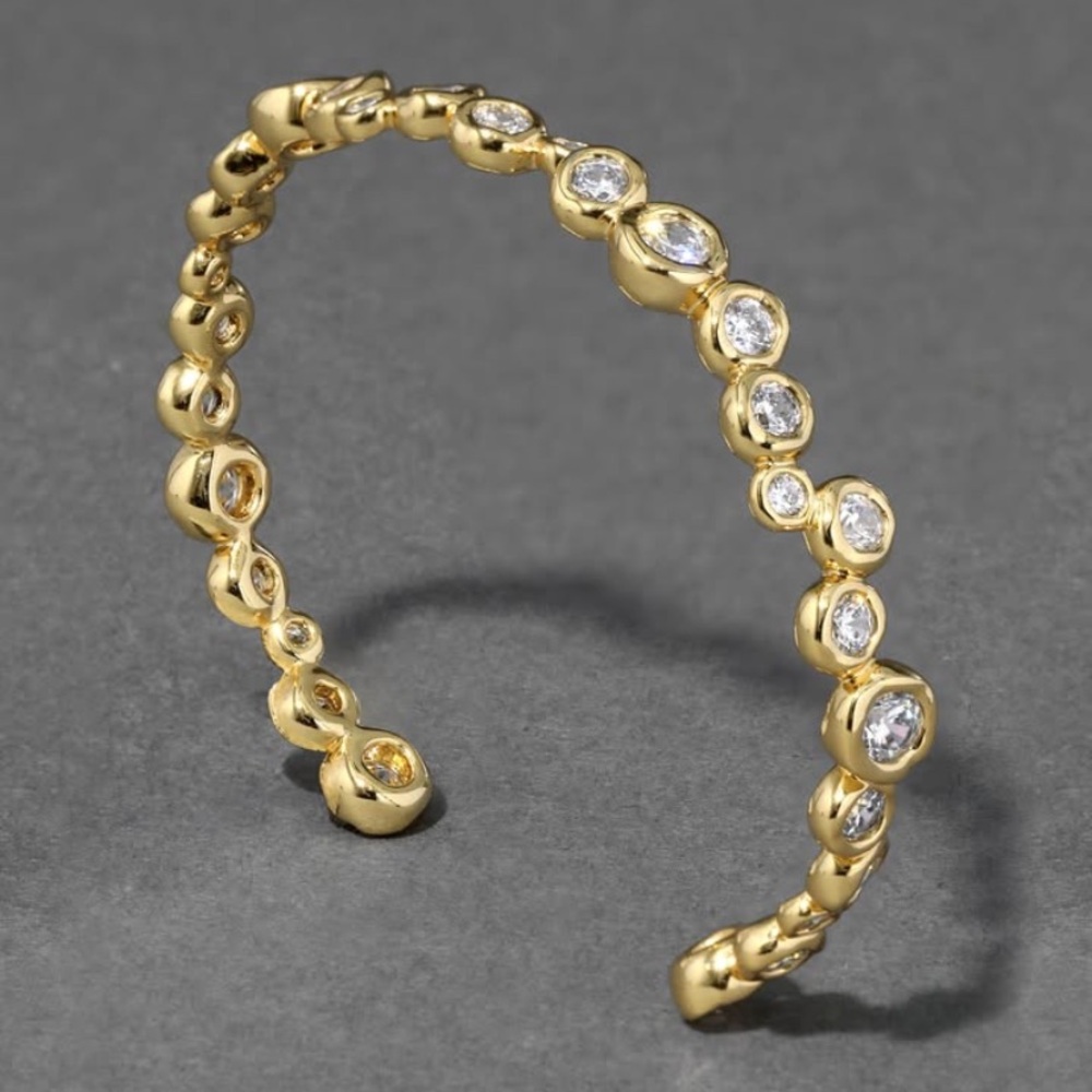 🆕 Alexis Bittar Asterales Gold Skinny Cuff Bracelet- Only 1 left🥳 - Picture 6 of 10